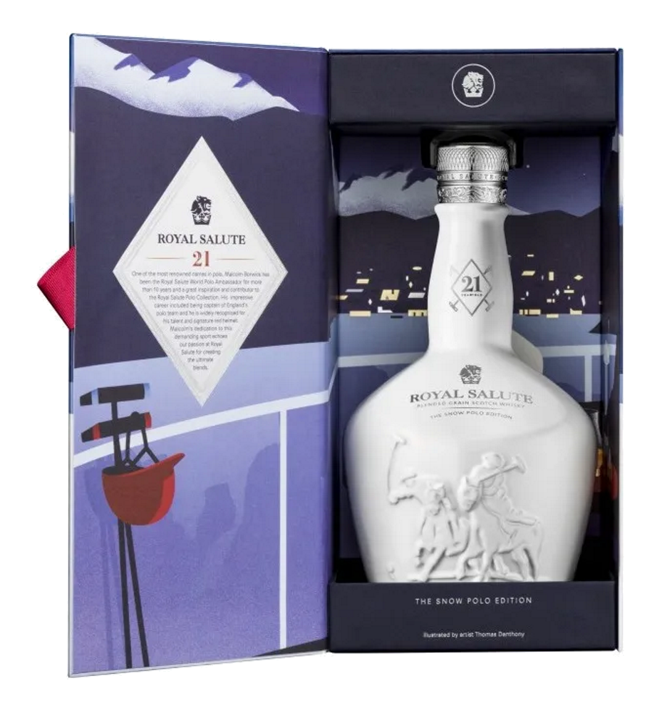Whisky Royal Salute Snow Polo Edition 700 ml. Whisky Royal Salute Snow Polo Edition 700 ml.